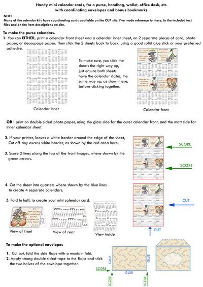 2014 PURSE CALENDAR KIT TUTORIAL