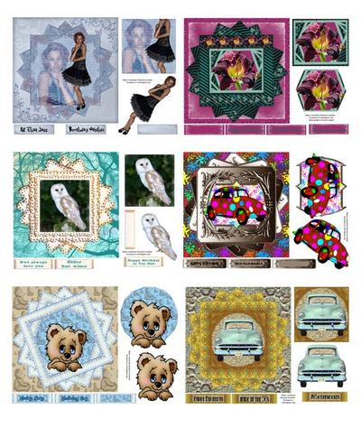Eight Point Star Framed cards Image-2