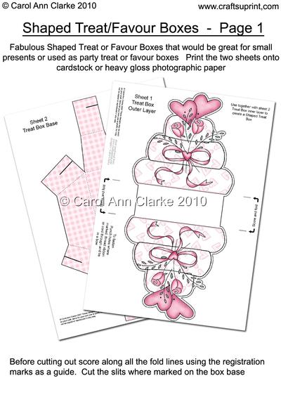Shaped Treat/Favour Boxes Image