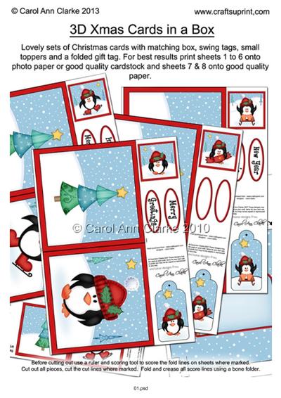 Christmas Cards in a Box Bumper Kits Tutorial PDF