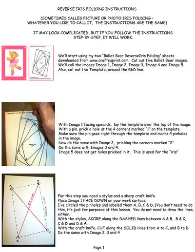Reverse Iris Folding Instructions Image