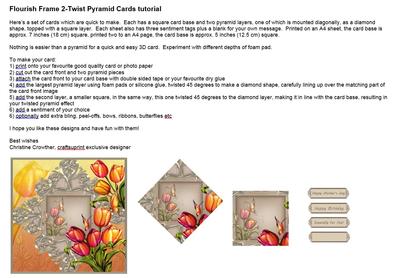 Flourish Frame 2-Twist Pyramid Cards tutorial Image