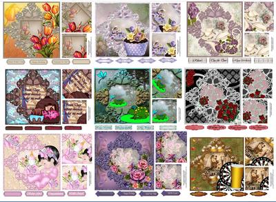 Flourish Frame 2-Twist Pyramid Cards tutorial Image-2