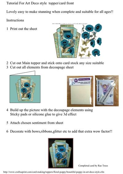 Tutorial for Art Deco Style Toppers Image