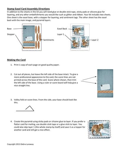Stamp Easel Kits - Trucks, Tigers, Valentines and More PDF