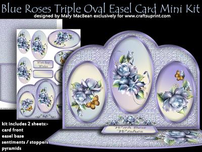 Triple Oval Easel Card Mini Kit Image