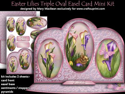 Triple Oval Easel Card Mini Kit Image-4