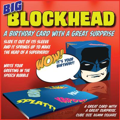  Blockheads - Rubber band activated Pop-Up Cards Image