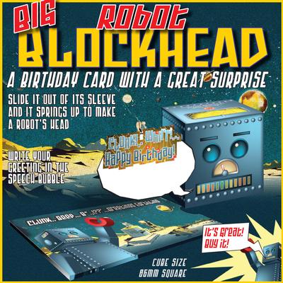  Blockheads - Rubber band activated Pop-Up Cards Image-8