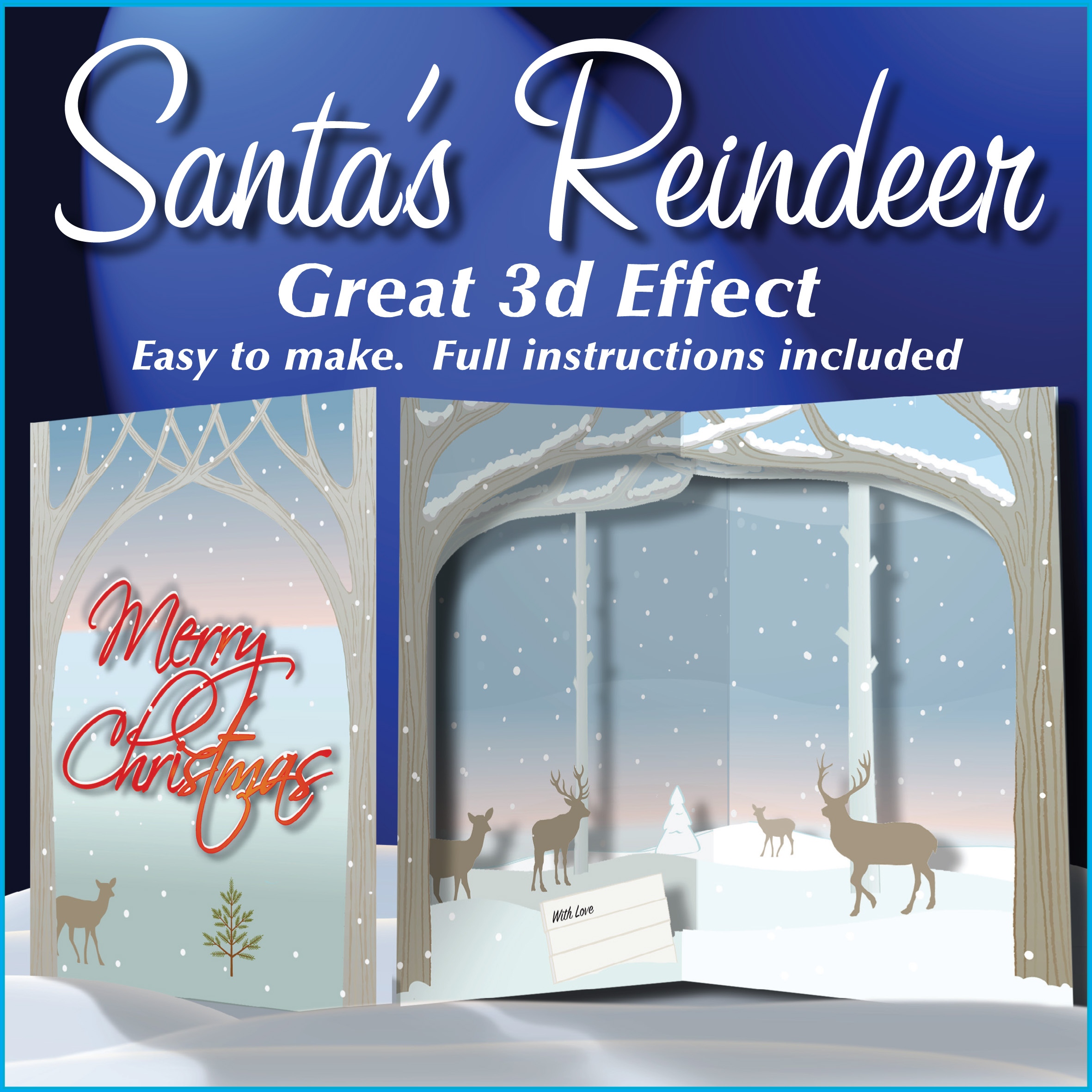 Framed 3d Christmas cards